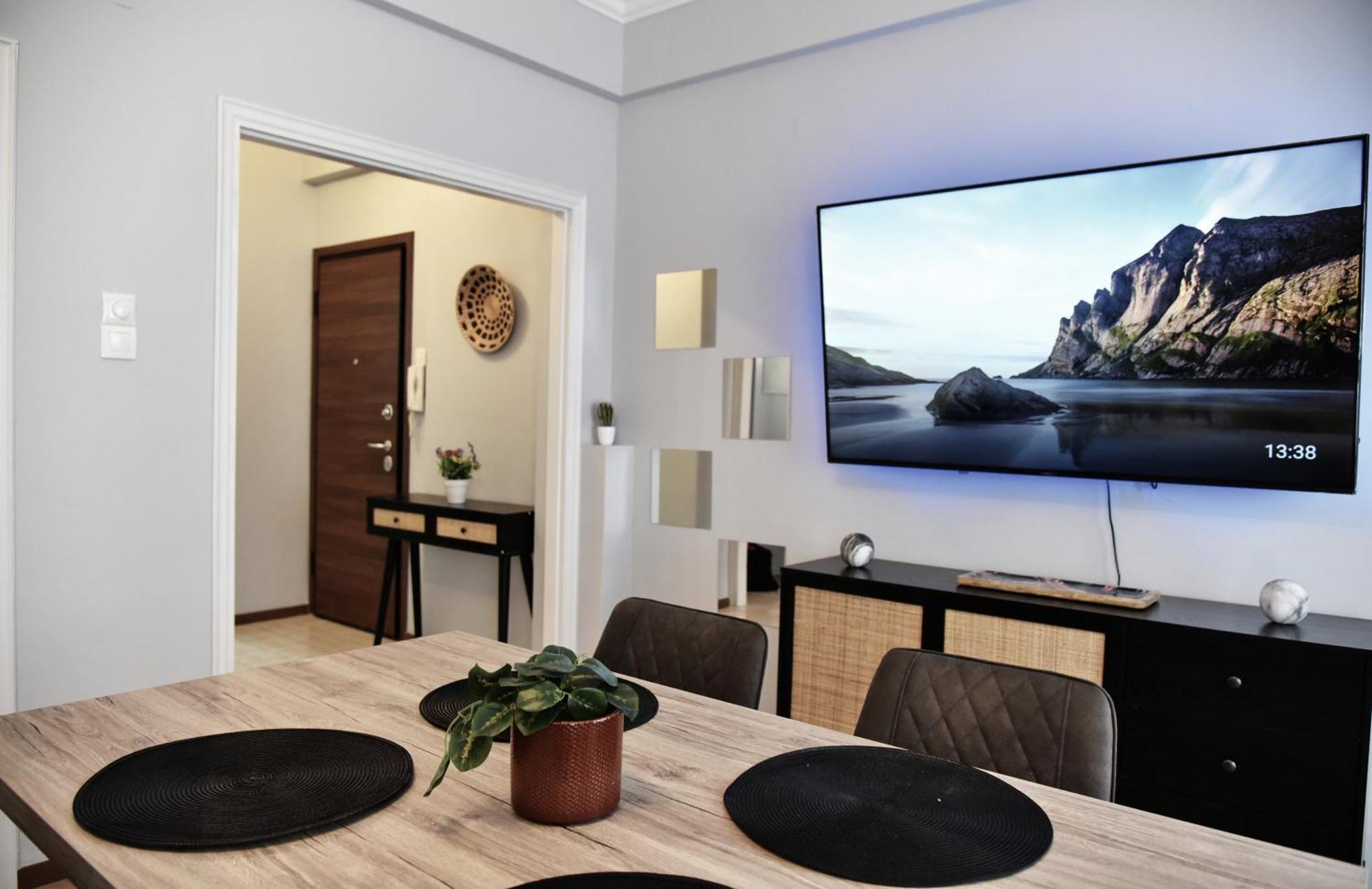 Kipseli New Modern & Cozy 65Tv Netflix Lejlighed Athen Eksteriør billede
